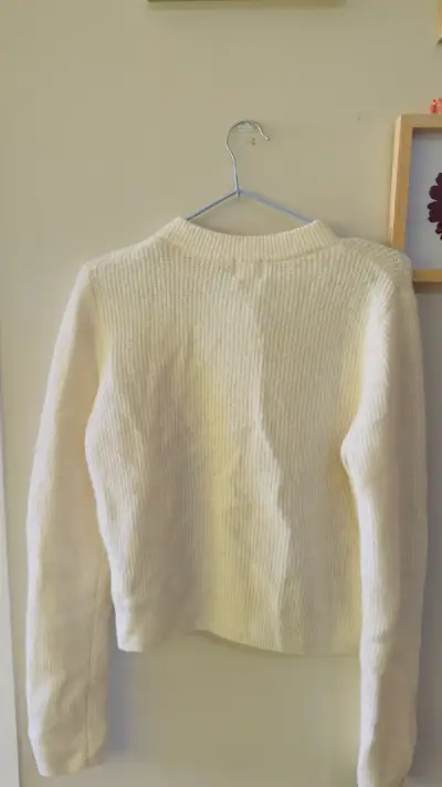 Cardigan blanco con lazos negros H&M - miniatura 3