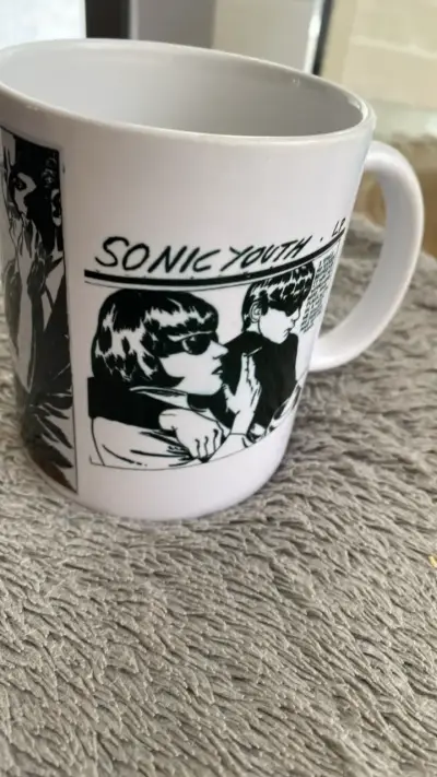 Taza de cerámica Sonic Youth diseño artístico - miniatura 1