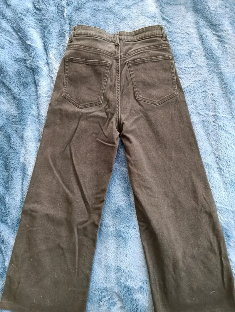 Pantalones de mezclilla negros para mujer - 2