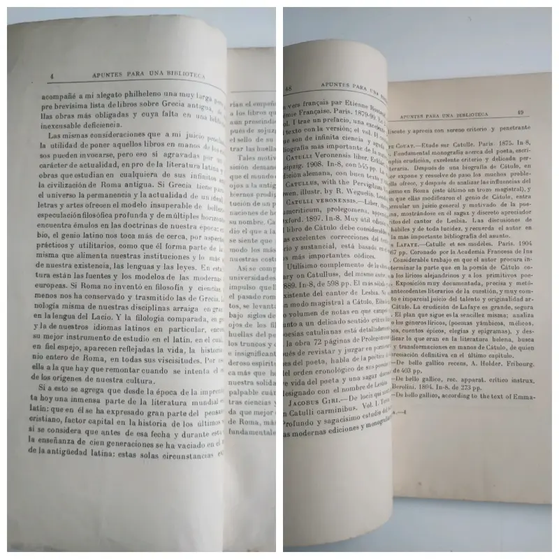 Libro antiguo 'Apuntes para una Biblioteca Latino-Clásica' - 3