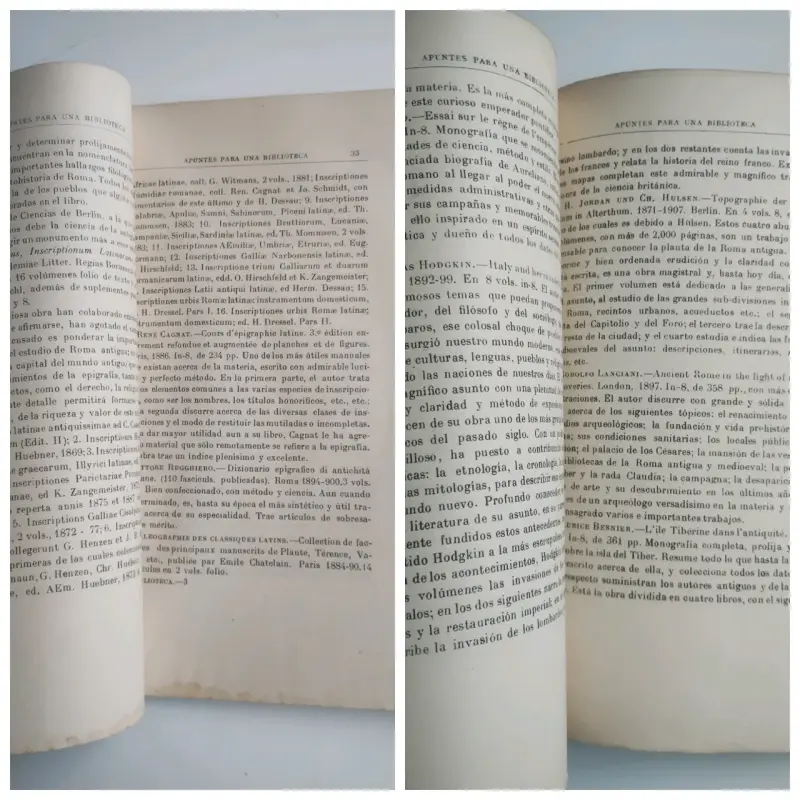 Libro antiguo 'Apuntes para una Biblioteca Latino-Clásica' - 4