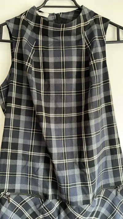 Vestido a cuadros sin mangas Suiteblanco - miniatura 3