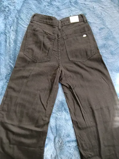 Pantalones anchos negros Fiorucci para mujer - miniatura 2