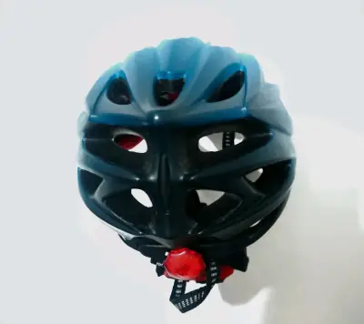 Casco de bicicleta azul Bikeboy con ventilación - miniatura 3