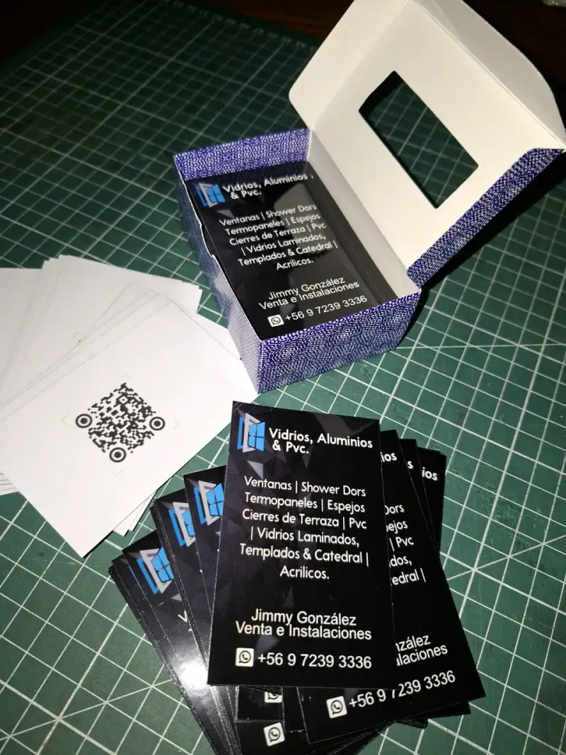 Tarjetas de presentación Vidrios, Aluminios & PVC - 4
