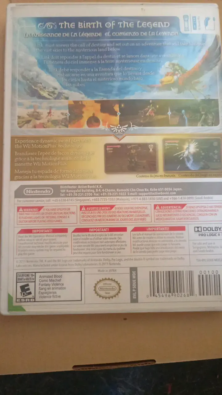 Juego de wii the legend of Zelda skyward sword - 3