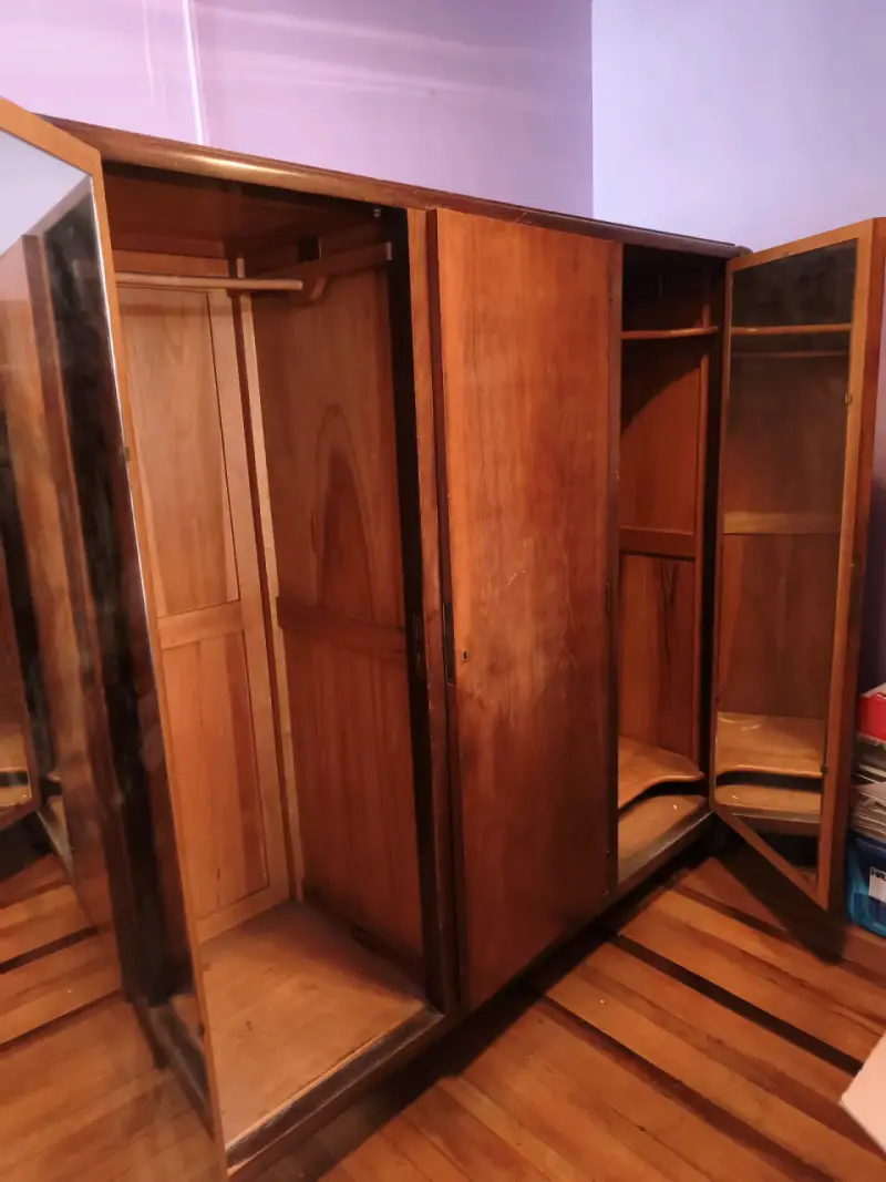 Armario de madera con espejo vintage - 3
