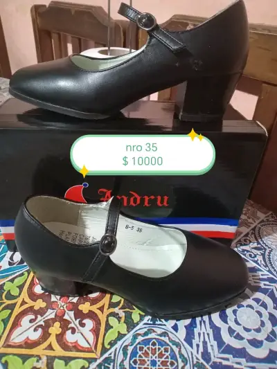 Zapatos de baile negro Andru talla 35 - miniatura 1