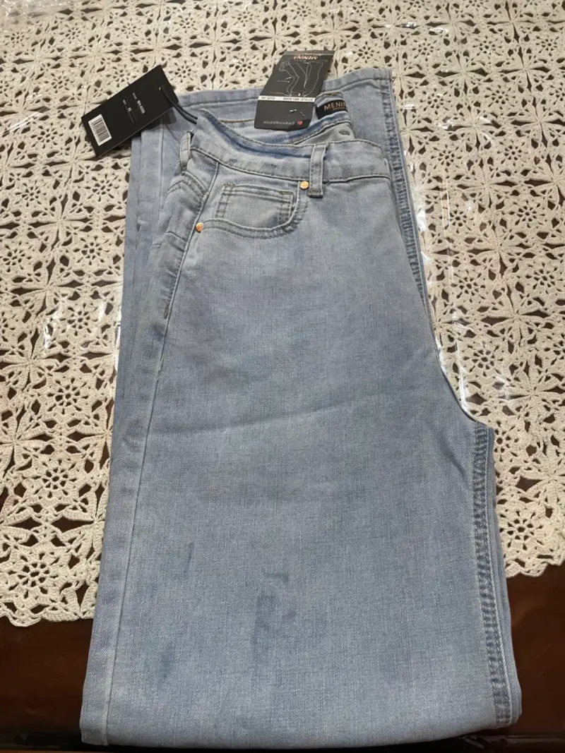 Jeans Wide Leg azul claro mujer - 1