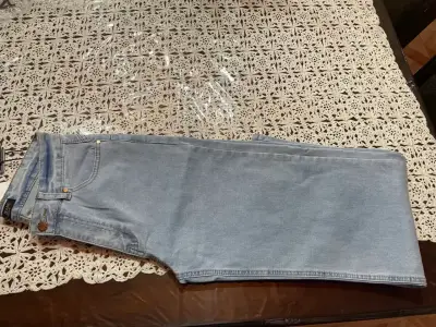 Jeans Wide Leg azul claro mujer - miniatura 2