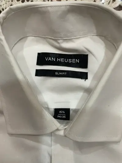 Camisa blanca Van Heusen slim fit - miniatura 2