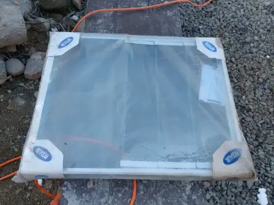 Ventana Aluminio Celosía 46x55 cm vidrio mate - miniatura 2