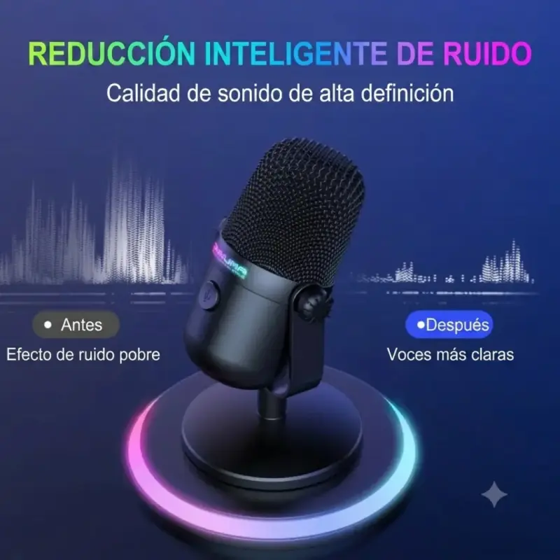 Micrófono Gamer Gamer Onikuma RGB - 5