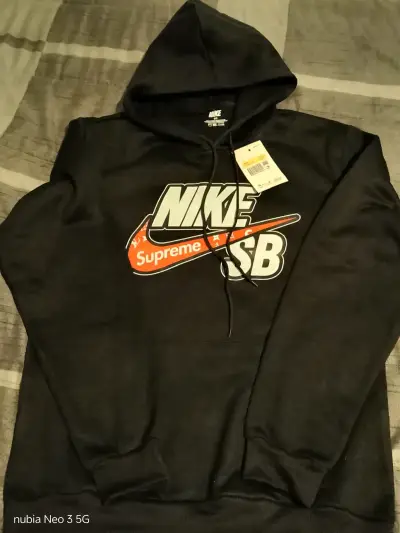 Polerón con capucha Nike SB Supreme negro - miniatura 1