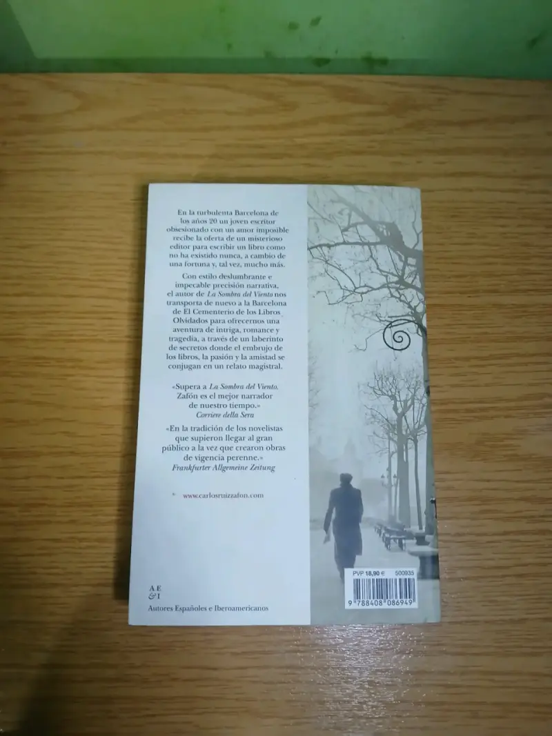 Libro 'El Juego del Ángel' de Carlos Ruiz Zafón - 4
