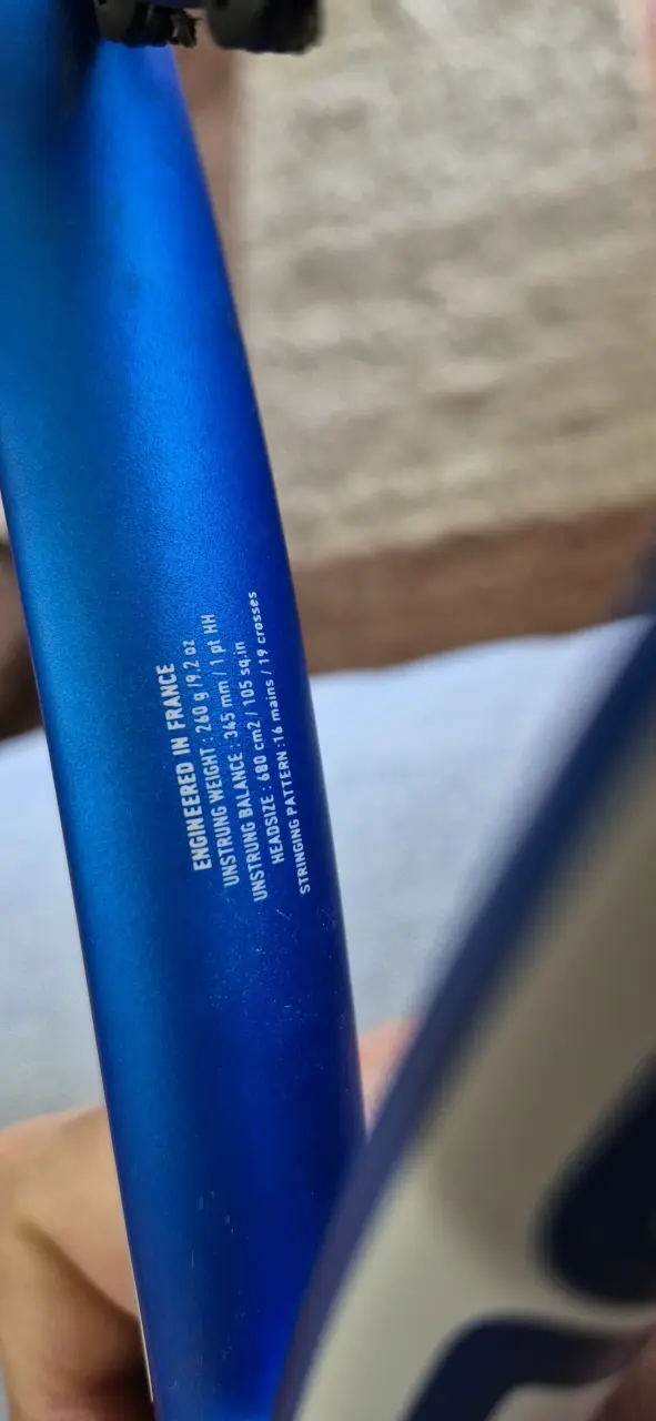 Raqueta de tenis Babolat azul con funda - 2