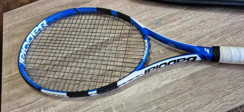 Raqueta de tenis Babolat azul con funda - 4