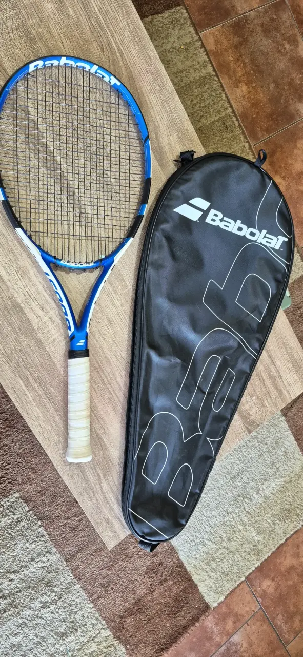 Raqueta de tenis Babolat azul con funda - 5