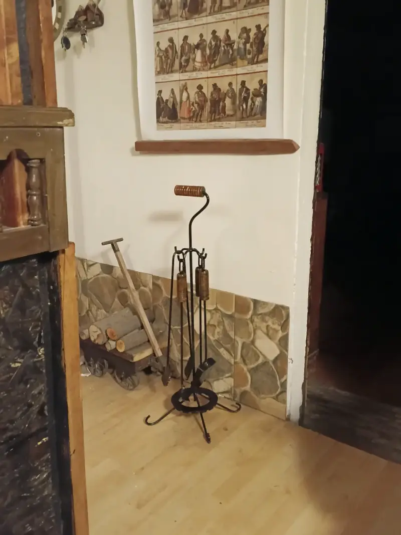 Juego de herramientas para chimenea de hierro forjado - 3