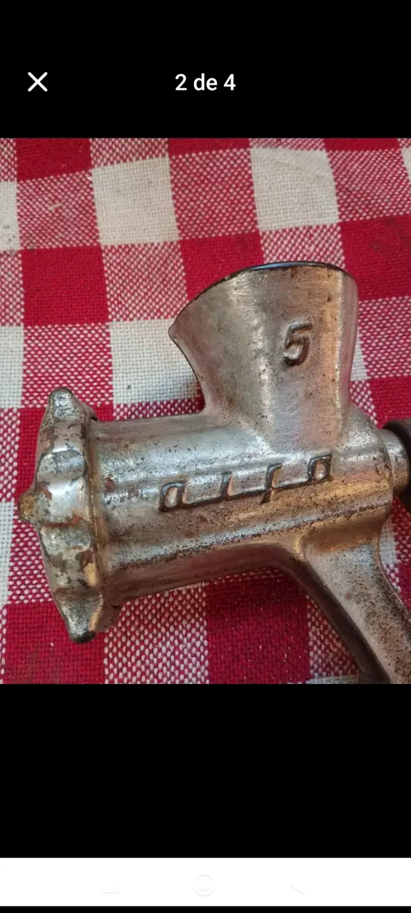 Moledor de carne manual Alfa vintage - 2