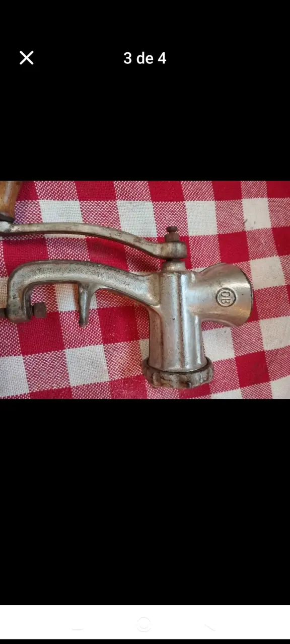 Moledor de carne manual Alfa vintage - 3