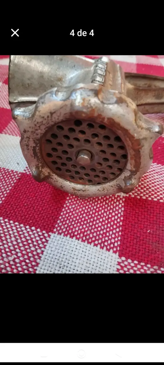Moledor de carne manual Alfa vintage - 4