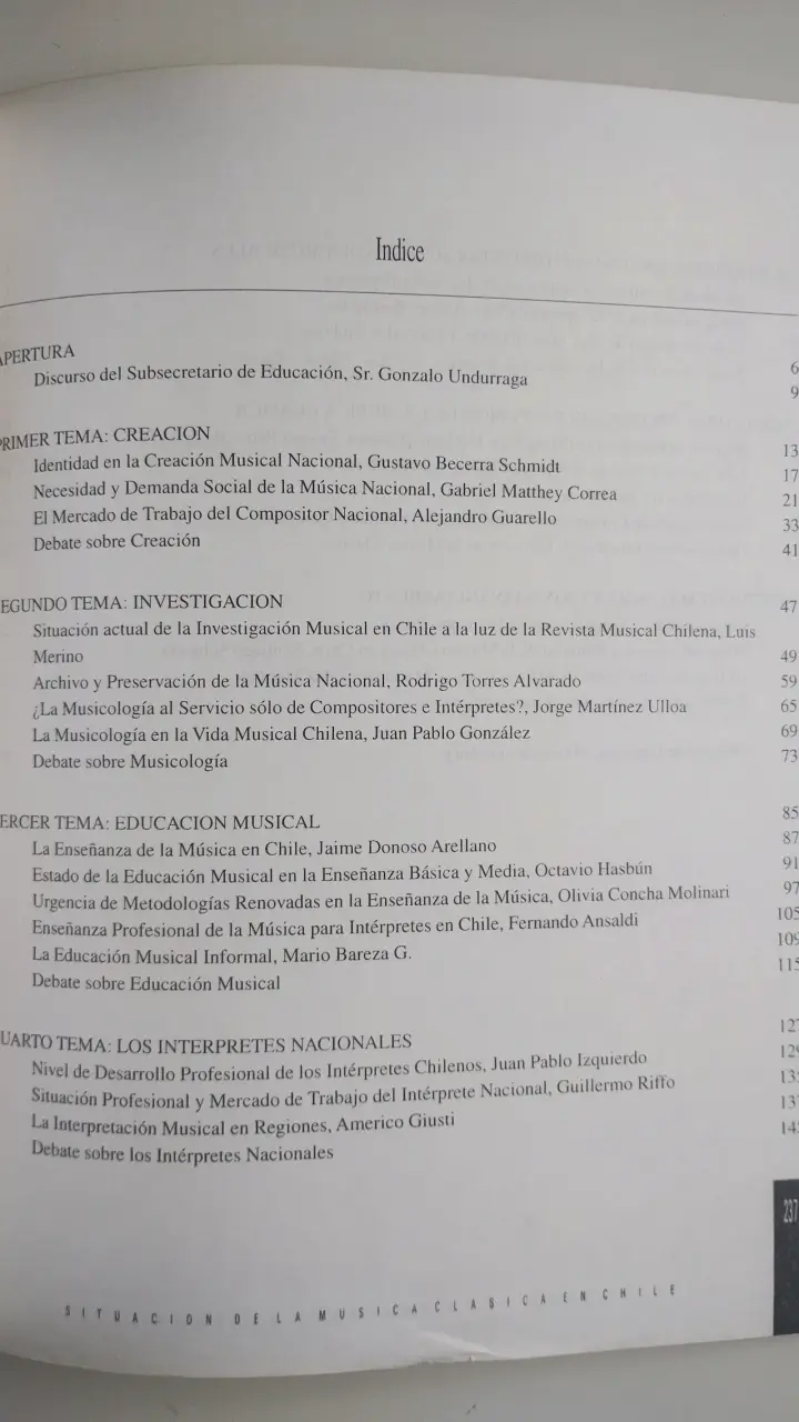 Libro Situación de la Música Clásica en Chile - 3