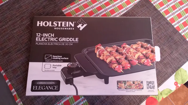 Plancha Eléctrica Holstein 30 cm Elegance - 3