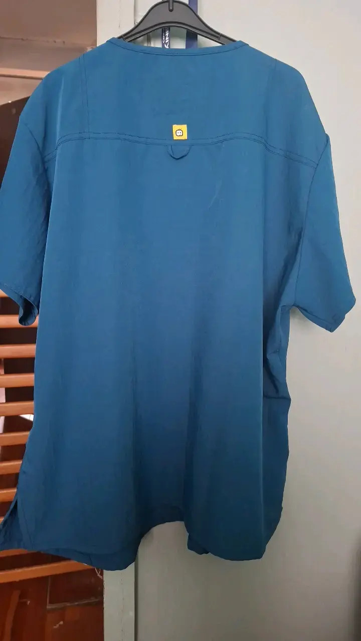 Blusa médica azul talla 3XL - 2