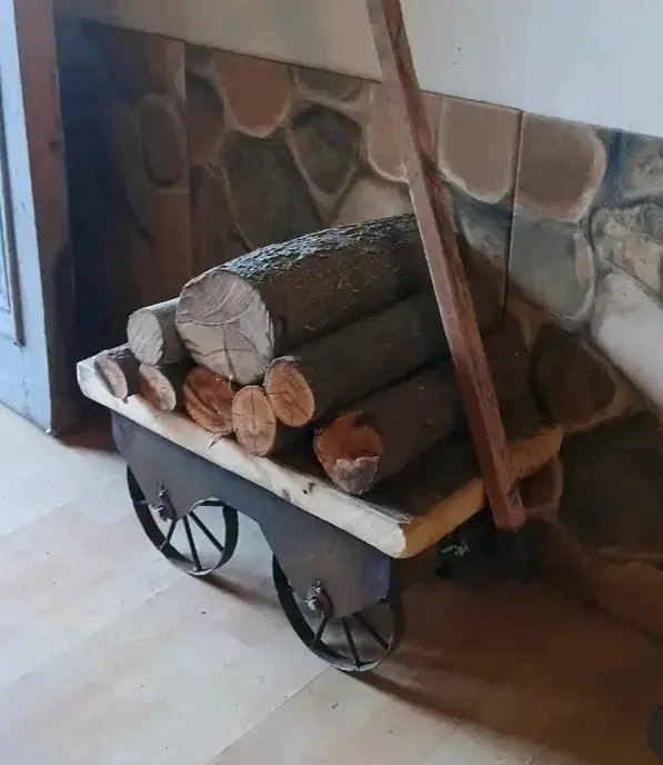 Carretilla de Madera y Metal para Jardín - 2