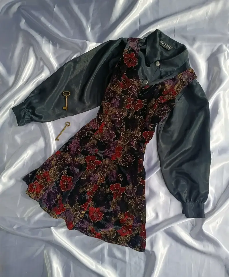 Vestido vintage floral - 1