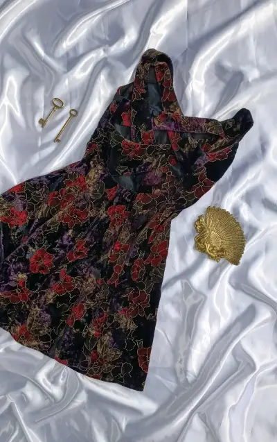 Vestido vintage floral - miniatura 4