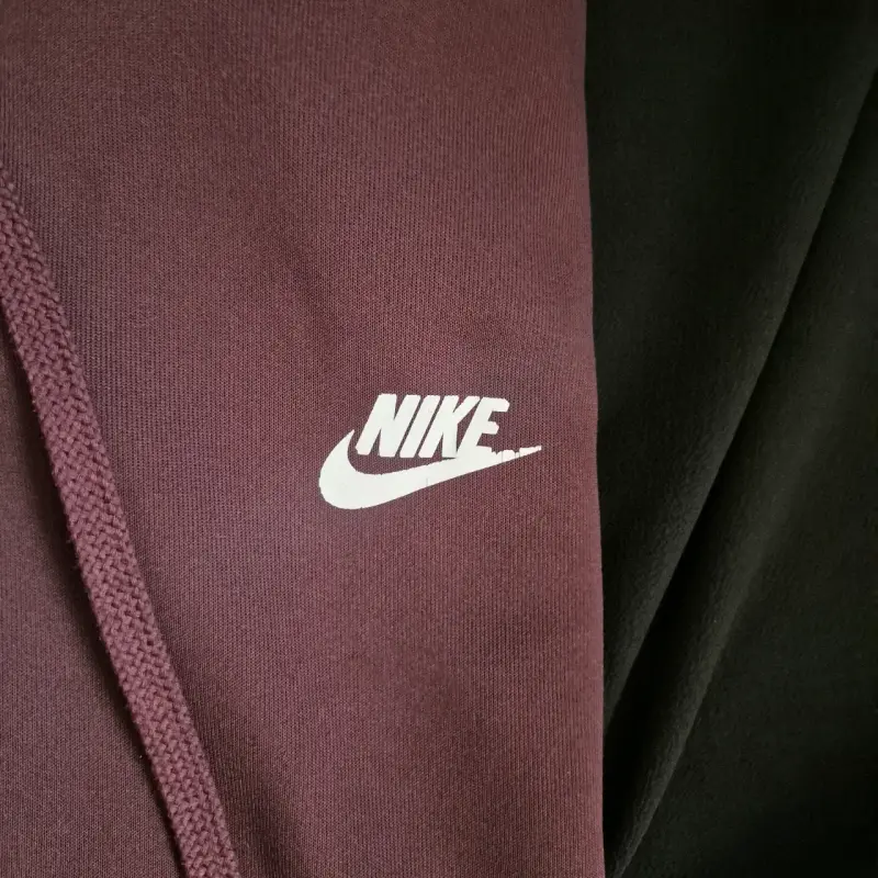 Polerón con capucha Nike burdeos Unisex - 2
