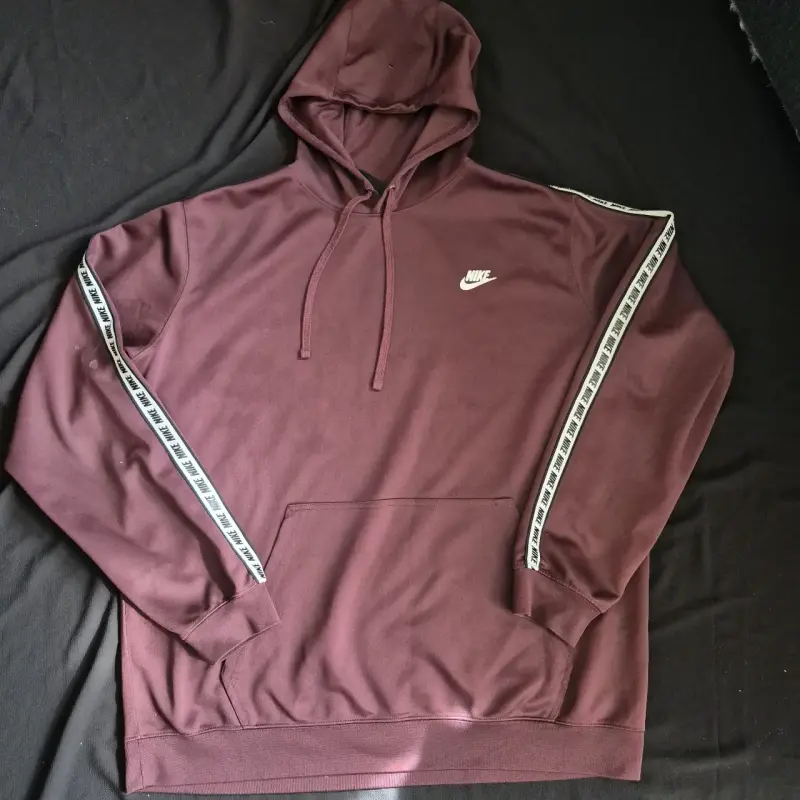 Polerón con capucha Nike burdeos Unisex - 5