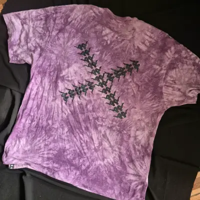 Polera Kappa morada tie-dye unisex - miniatura 3