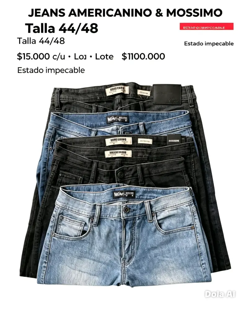 Lote de jeans Americanino y Mossimo talla 44/48