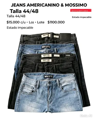 Lote de jeans Americanino y Mossimo talla 44/48 - miniatura 1