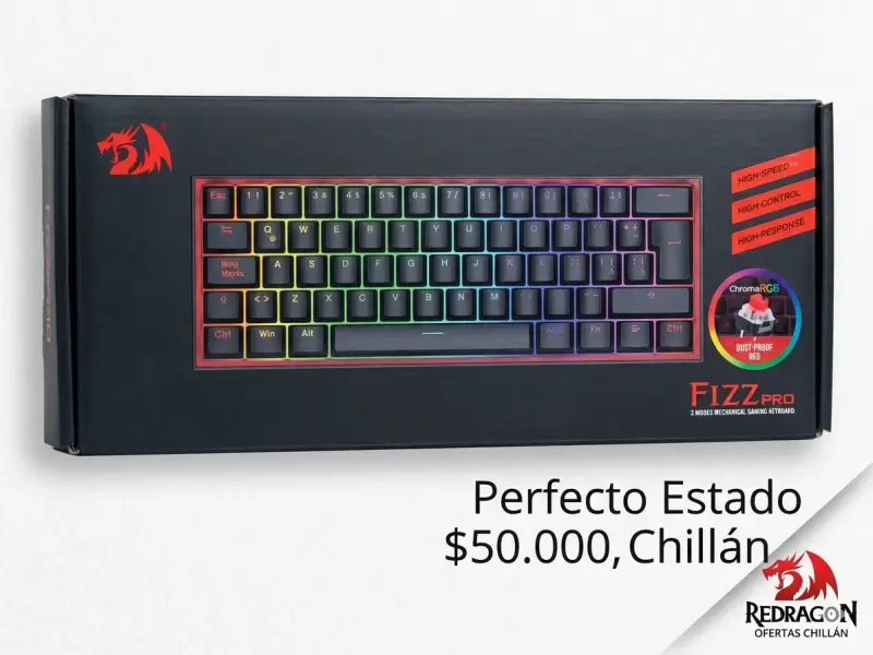 Teclado Mecánico Gamer Redragon Fizz Pro RGB