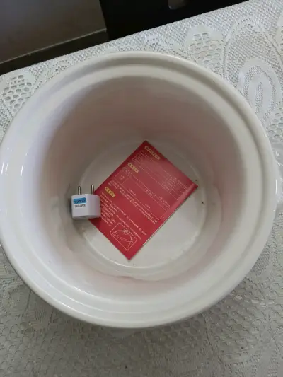Olla eléctrica de cerámica con diseño floral - miniatura 2