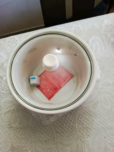 Olla eléctrica de cerámica con diseño floral - miniatura 3