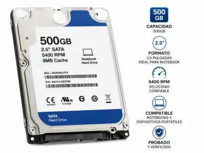Disco Duro Interno 500GB 2.5'' SATA para Notebook - miniatura 1
