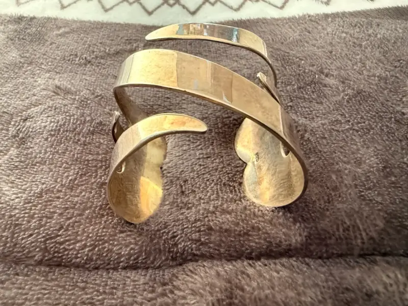 Brazalete de plata 925 diseño moderno - 2