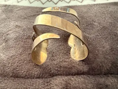 Brazalete de plata 925 diseño moderno - miniatura 2