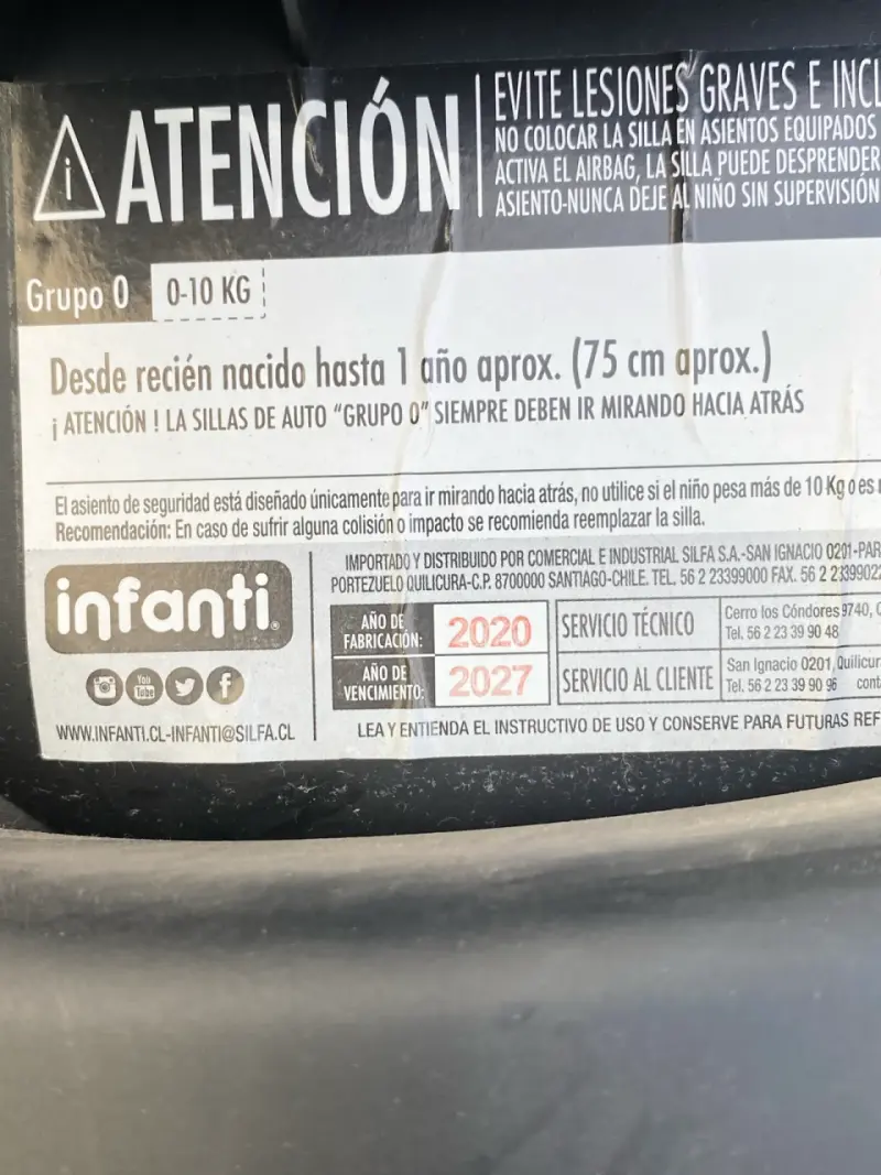 Silla de Auto Infanti Grupo 0 para Bebés - 2