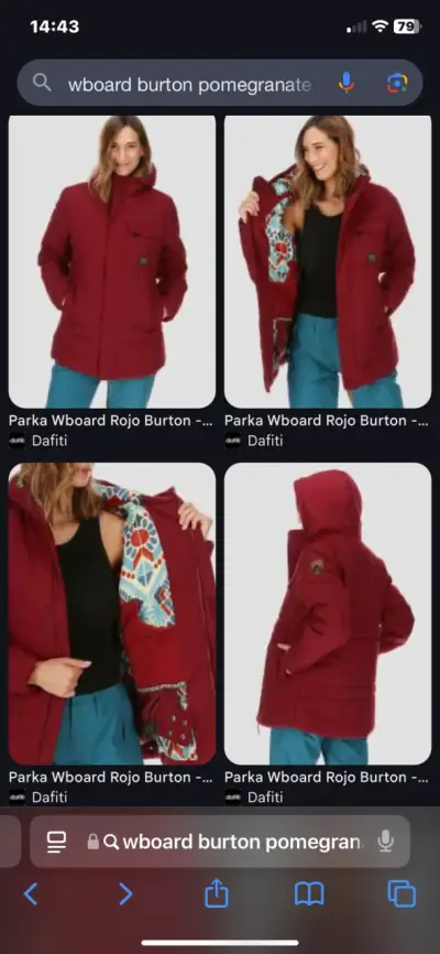 Parka Burton Wboard Roja para Mujer - miniatura 1