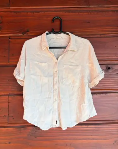 Blusa blanca de mujer Americanno talla M - miniatura 1