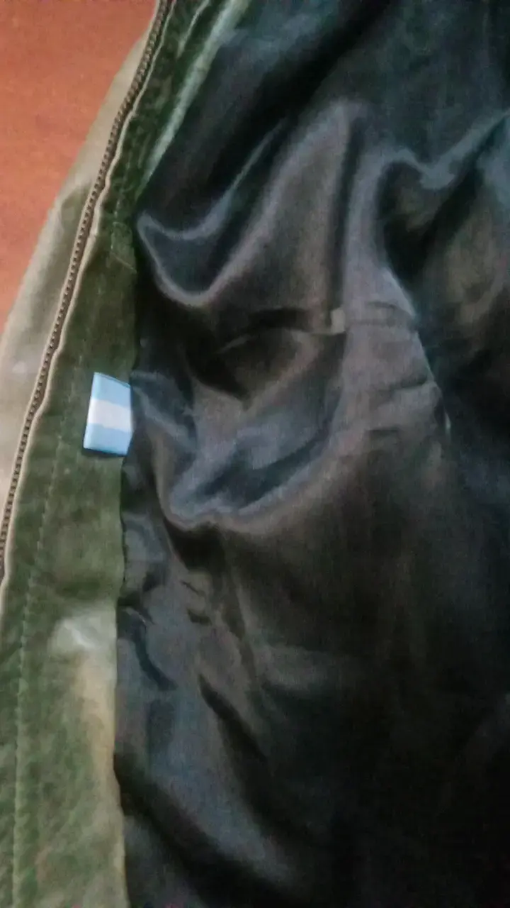 Chaqueta de cuero verde para mujer talla L - 5