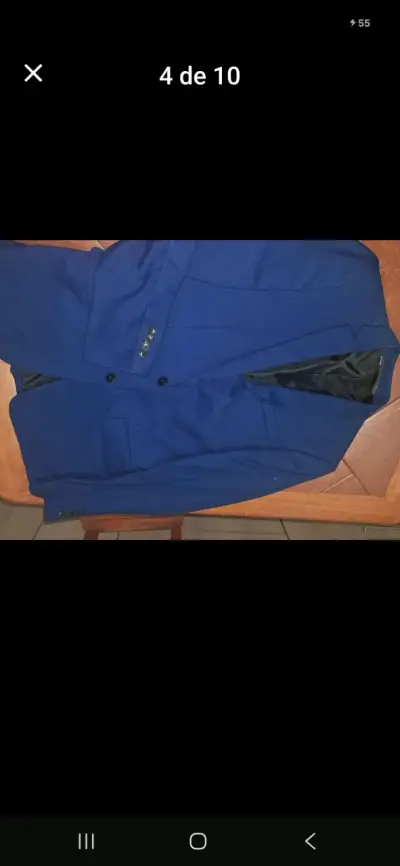 Traje azul Hombre Marca Zara T42 SlimFit - miniatura 1