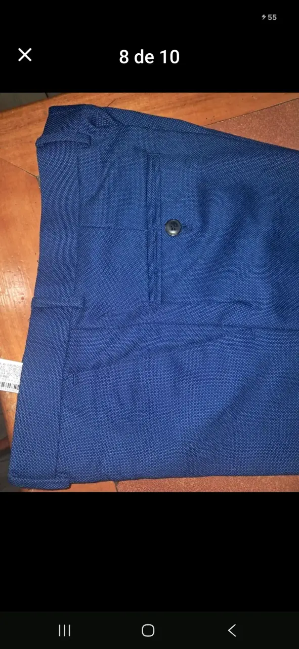 Traje azul Hombre Marca Zara T42 SlimFit - 6
