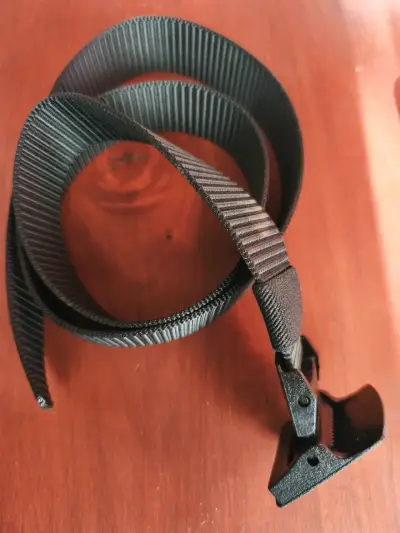 Cinturón de seguridad negro ajustable 1 mts 11 cm - miniatura 3